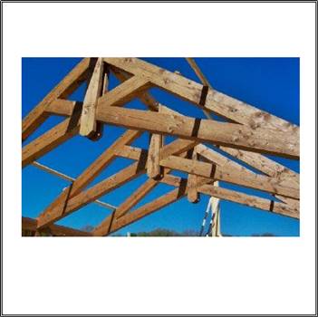 scissor timber truss