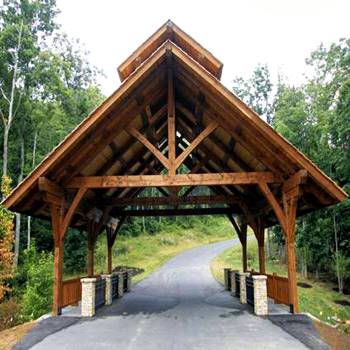 heavy timber virginian covered bridge